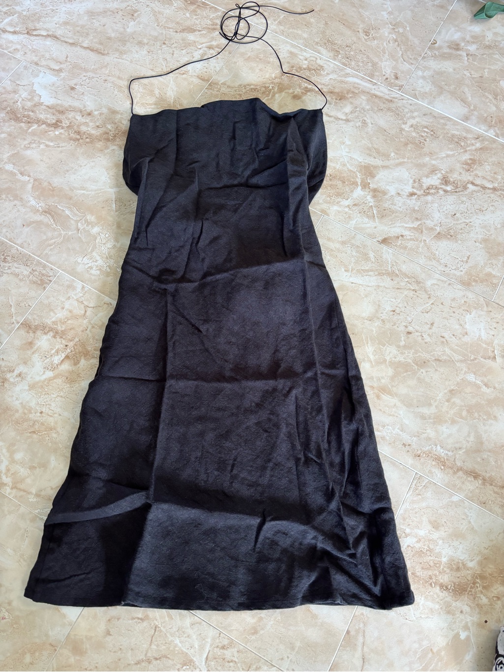 Revolve Natalie Rolt Linen Mini Halter Dress Lbd Event Cocktail Night Out — image 2 of 8
